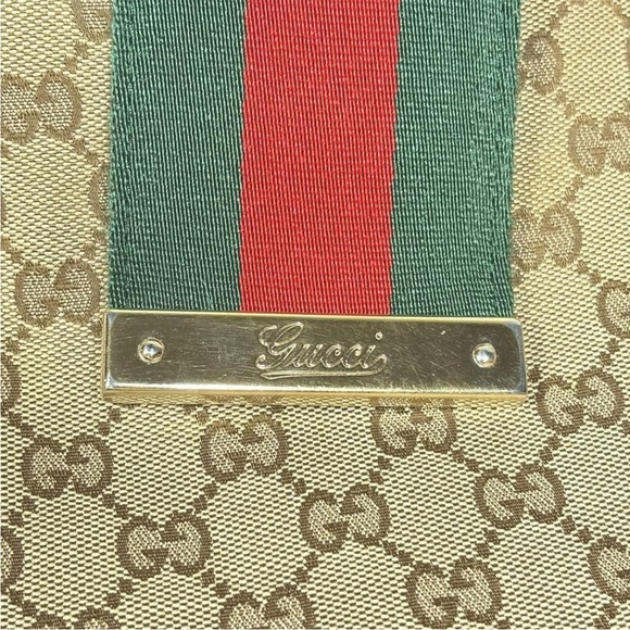Gucci Brown Monogram Tote Bag - Picture 14 of 16
